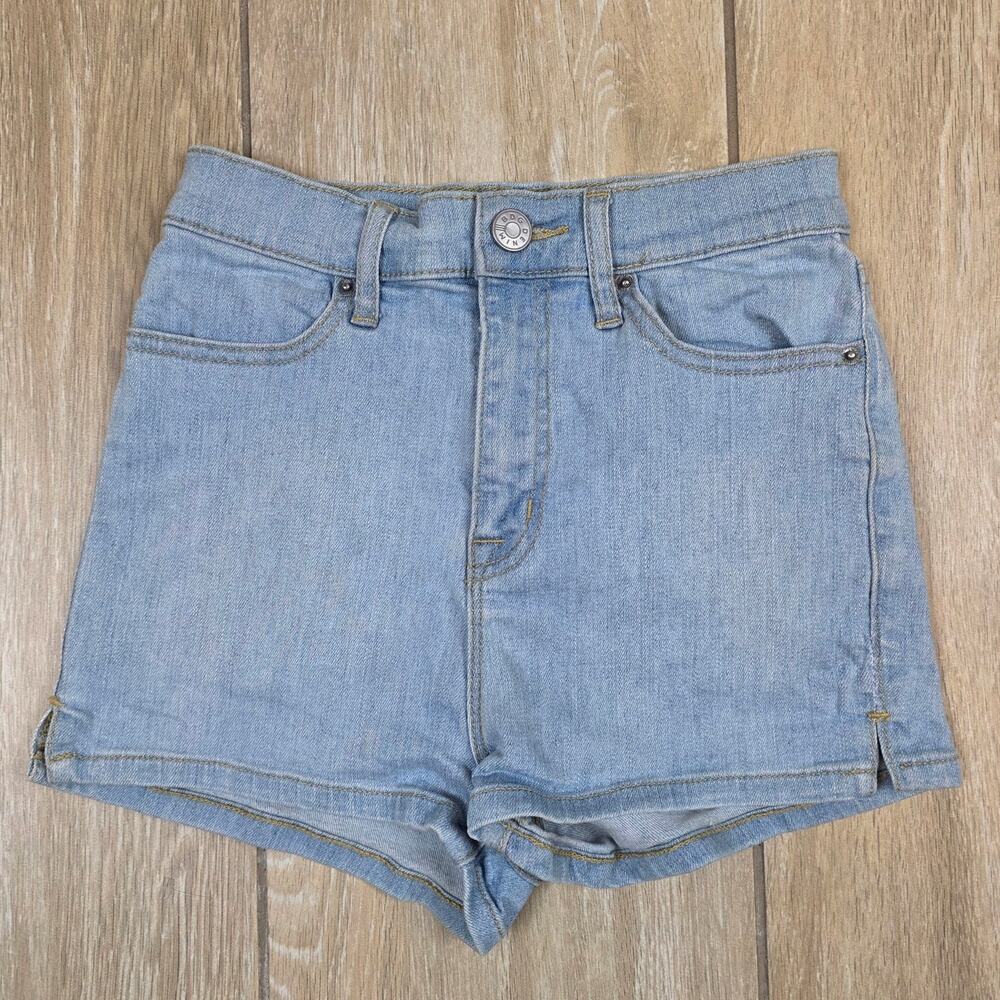 BDG Urban Outfitters Pinup Super High Rise Denim Shorts Womens 25W Light Wash